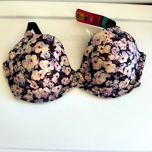 Maidenform T-Shirt Bra 36C Floral Lightweight Convertible NWT